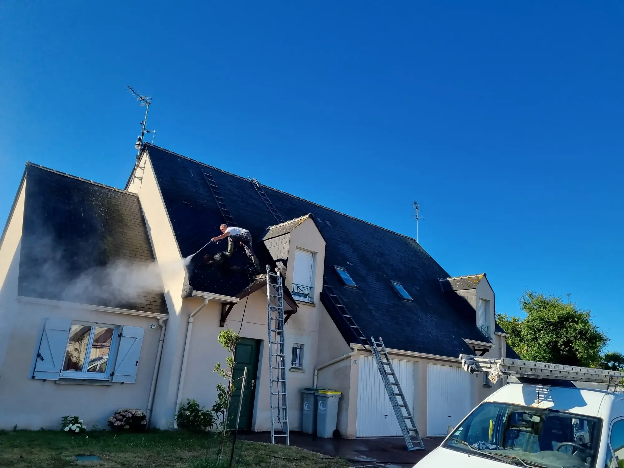 Toiture avant rénovation - Pont-l'Abbé
